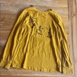 Art Class Boys  Long Sleeve Tee with Skeleton Design SZ M (8/10)